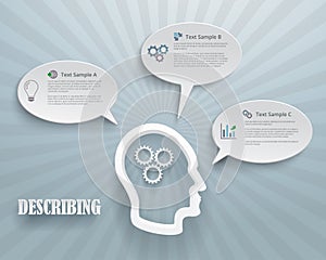 Describing Options Infographic Background