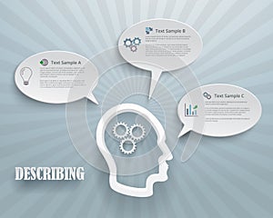 Describing Options Infographic Background photo