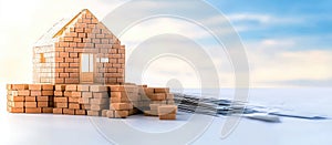 Brick House Construction Project for the Building Industry