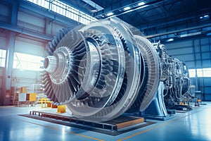 A description of the repair and maintenance of a gas turbine used to pump gas through a pipeline