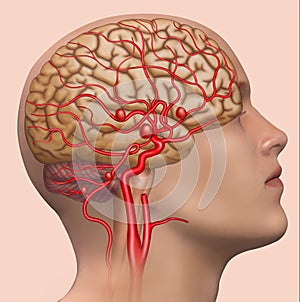 Descriptive illustration of the development of the human cerebral aneurysm.