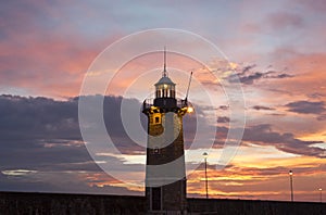 Desenzano Del Garda the old harbor Lighthouse photo