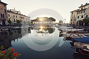 Desenzano Harbor in Desenzano del Garda