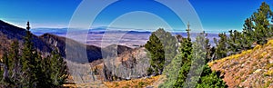 Deseret Peak views hiking by Oquirrh Mountain Range Rocky Mountains, Utah. USA photo