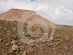 The desert around the Calderato mountains on Fuerteventura photo