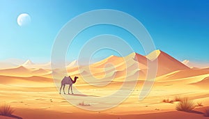 Desert art backgrounds wall