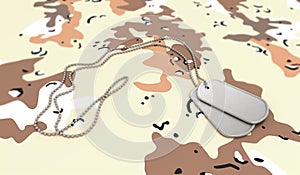 Desert Background Dog Tags