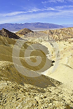 Desert Badlands Landscape, Death Valley, National Park