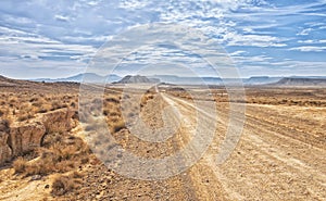 Desert of the Bardenas Reales in Navarre photo