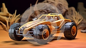 Desert Buggy Toy: Offroad Miniature Inspired By Johnny Quest