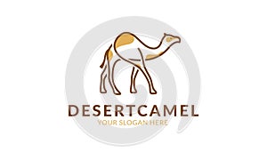 Desert camel logo template