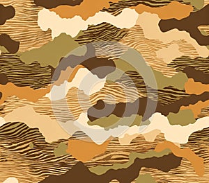 Desert Camouflage Pattern Seamless Texture