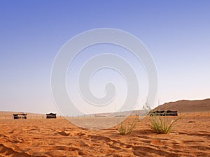 Desert camp at the Wahiba desert, Oman