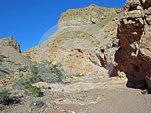 Desert canyon near Lava Butte and Lake Las Vegas, Nevada. photo