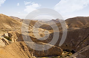 Desert canyon of Wadi Kelt