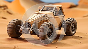 Desert Car: A Boldly Textured Toy Vehicle For Epic Adventures