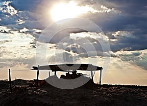 Desert checkpoint photo