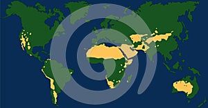 Desert Climate Worlds Largest Deserts Map