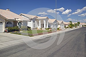 Desert construction of new homes in Clark County, Las Vegas, NV photo
