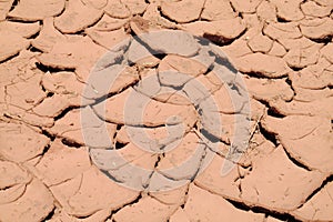 Desert dry soil pattern