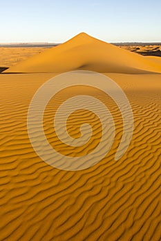 On The Desert Dune Of Erg Chebbi