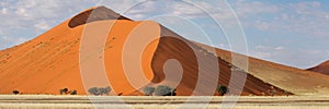 Desert dune panorama, Sossusvlei, Namibia