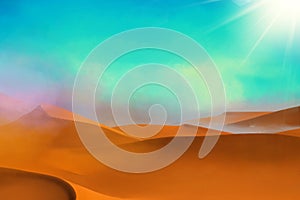 Desert dunes background