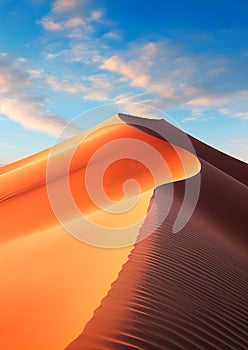 Desert Dunes at Golden Hour photo