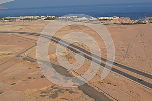 Desert, Egypt, view, see, from the sky