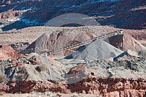 Desert gravel pit
