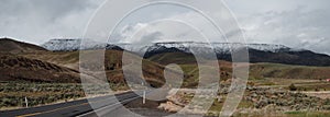 Desert highway in scenic Eastern Oregon.