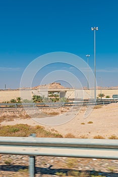 Desert highway in UAE