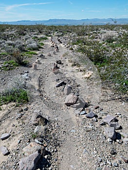 Desert hiking on the Mohave - Milltown Railroad trail