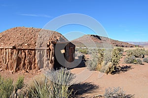 Desert hut in mohave desert Grand Canyon photo