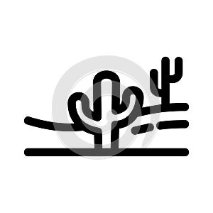 Desert icon or logo isolated sign symbol vector illustration