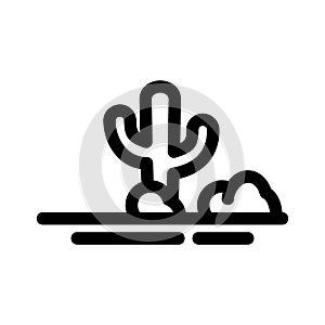 Desert icon or logo isolated sign symbol vector illustration