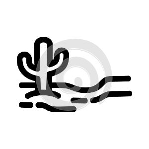 Desert icon or logo isolated sign symbol vector illustration