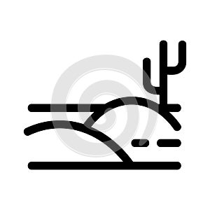 Desert icon or logo isolated sign symbol vector illustration