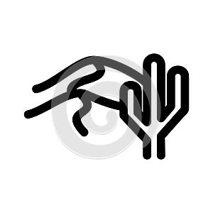 Desert icon or logo isolated sign symbol vector illustration