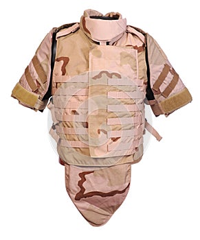 Desert interceptor body armour