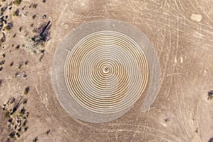 Desierto círculo trompeta fotografía 