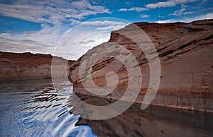 Desert lake photo