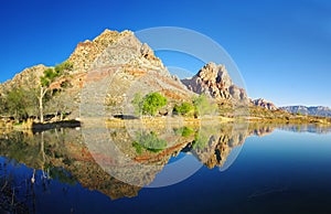 Desert Lake Reflection