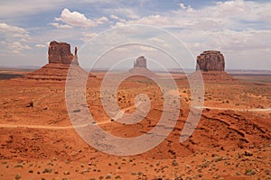 Desert Landscape in Arizona, Monument Valley. Colorful, tourism