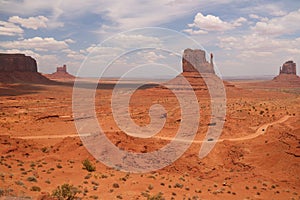 Desert Landscape in Arizona, Monument Valley. Colorful, tourism