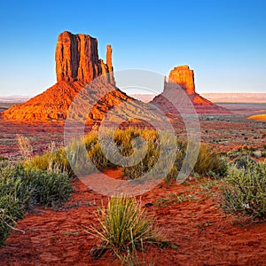 Desierto en Monumento el valle 