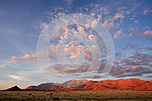 Desert landscape, Brandberg mountain, Namibia