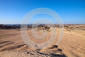 Desert landscape in Central Namibia