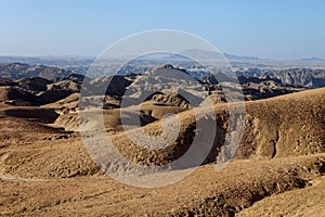 Desert landscape in Central Namibia