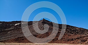 Desert landscape El Berdj canyon in Tassili NAjjer National Park, Algeria